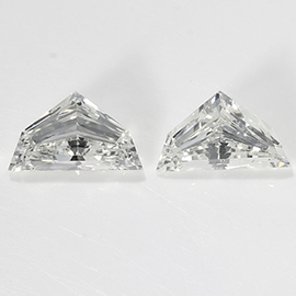 0.45 cttw Pair of Cadillac Cut Diamonds : H / VS1