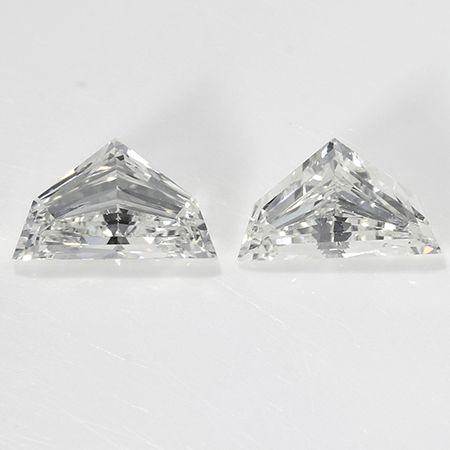 0.45 cttw Pair of Cadillac Cut Natural Diamonds : H / VS1