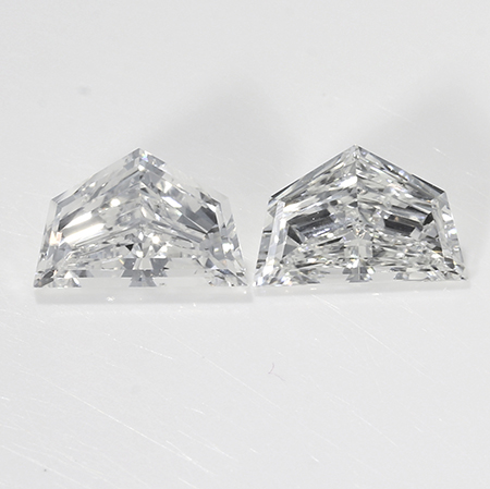 0.46 cttw Pair of Cadillac Cut Diamonds : E / VS1