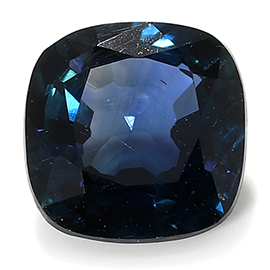 0.47 ct Cushion Cut Blue Sapphire : Midnight Blue