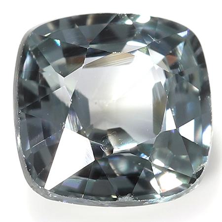 0.64 ct Cushion Cut Sapphire : Grayish Blue