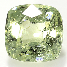 0.51 ct Yellowish Green Cushion Cut Sapphire