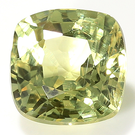 0.60 ct Cushion Cut Yellow Sapphire : Fine Yellow