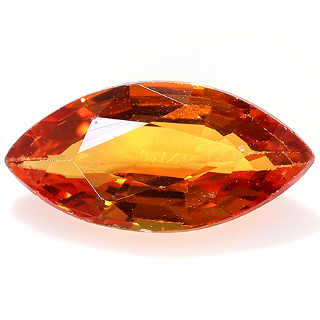 0.65 ct Marquise Sapphire : Orange