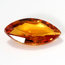 0.65 ct Marquise Sapphire : Orange