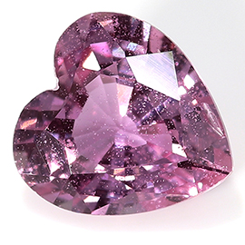 0.51 ct Heart Shape Pink Sapphire : Fine Pink
