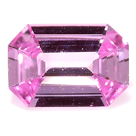 0.61 ct Fine Pink Emerald Cut Natural Pink Sapphire