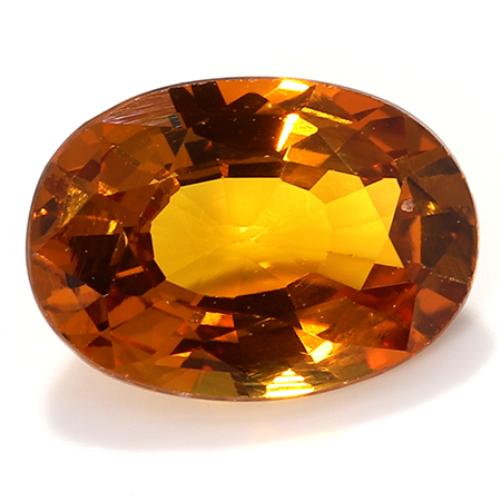 1.01 ct Oval Sapphire : Orange