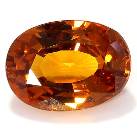 1.21 ct Oval Sapphire : Orange