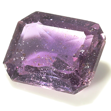 1.16 ct Emerald Cut Pink Sapphire : Purple