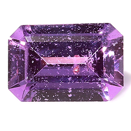 0.56 ct Purple Emerald Cut Natural Pink Sapphire