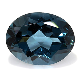 1.60 ct Blue Oval Natural Topaz London