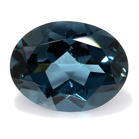 1.60 ct Blue Oval Natural Topaz London