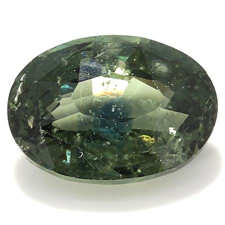 1.19 ct Oval Green Sapphire : Bluish Green