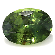 1.61 ct Green  Oval Green Sapphire