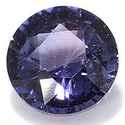 1.01 ct Violet Blue Round Blue Sapphire