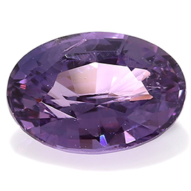 1.00 ct Oval Pink Sapphire : Pinkish Purple