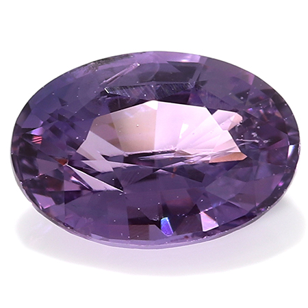 1.00 ct Oval Pink Sapphire : Pinkish Purple