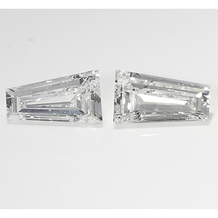 0.66 cttw Pair of Taper Baguette Natural Diamonds : G / VVS2