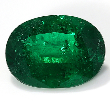 1.02 ct Oval Emerald : Deep Rich Green