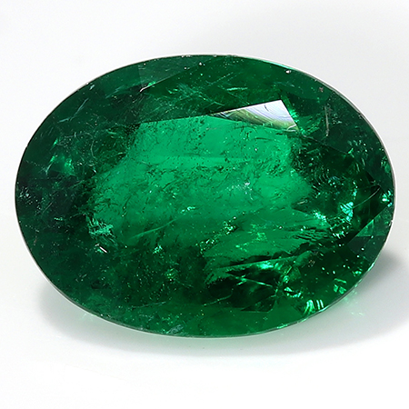 1.10 ct Oval Emerald : Rich Darkish Green