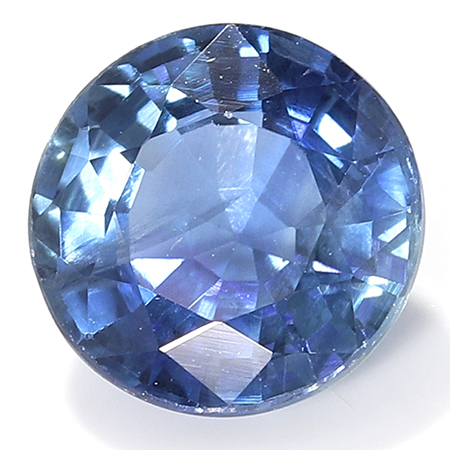 1.12 ct Round Blue Sapphire : Rich Blue