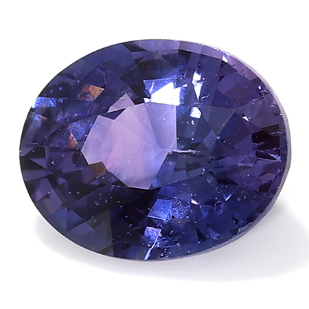 0.86 ct Violet Blue Oval Natural Blue Sapphire