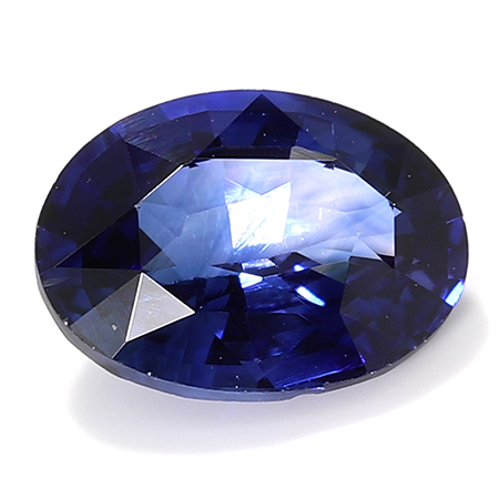 0.81 ct Oval Blue Sapphire : Fine Royal Blue