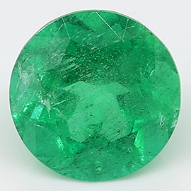 1.22 ct Round Emerald : Grass Green