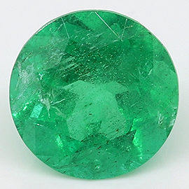 1.22 ct Grass Green Round Natural Emerald