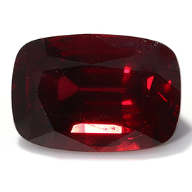 5.16 ct Cushion Cut Ruby : Rich Pigeon Blood Red