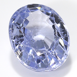 1.50 ct Oval Blue Sapphire : Light Blue