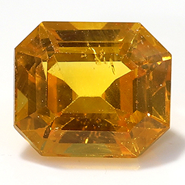 1.14 ct Golden Yellow Emerald Cut Natural Yellow Sapphire