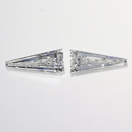 0.51 cttw Pair of Taper Baguette Diamonds : E / VS2