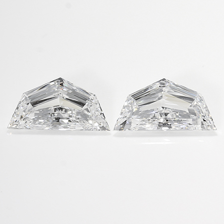 0.74 cttw Pair of Cadillac Cut Natural Diamonds : E / VS1