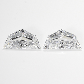 0.74 cttw Pair of Cadillac Cut Diamonds : E / VS1