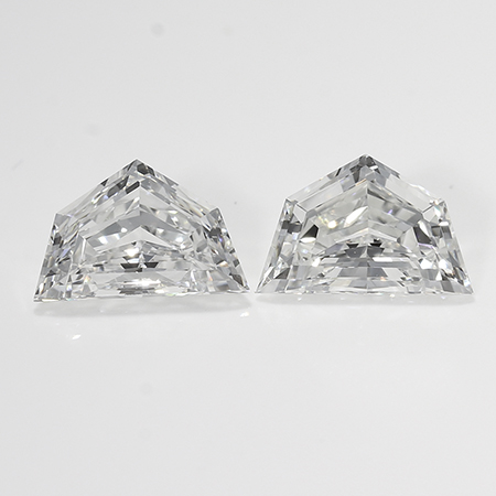 0.60 cttw Pair of Cadillac Cut Natural Diamonds : H / VS1