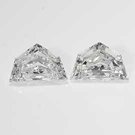 0.60 cttw Pair of Cadillac Cut Natural Diamonds : H / VS1