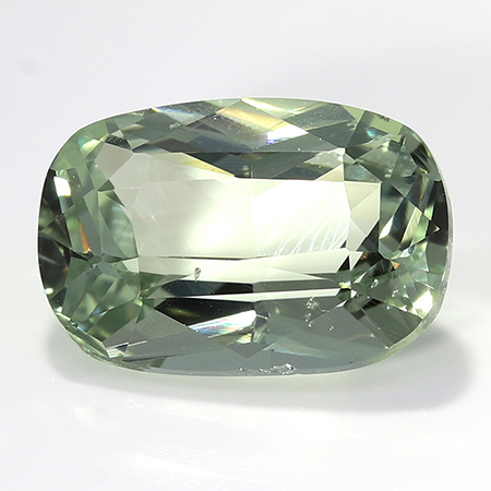 3.03 ct Cushion Cut Green Sapphire : Fine Green