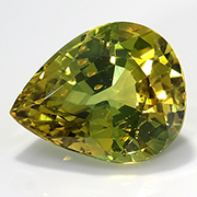 1.98 ct Greenish Yellow Pear Shape Natural Yellow Sapphire