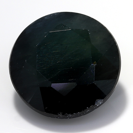 2.45 ct Black Round Natural Sapphire