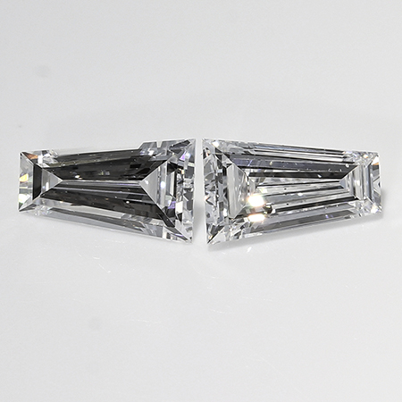 0.60 cttw Pair of Taper Baguette Natural Diamonds : D / VS2