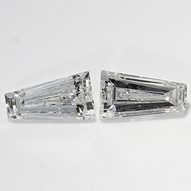 0.69 cttw Pair of Taper Baguette Diamonds : F / VS1