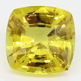 2.31 ct Cushion Cut Yellow Sapphire : Fine Yellow