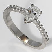 14K White Gold 0.70cttw Diamond Ring