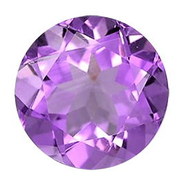 0.03 ct Round Amethyst : Purple