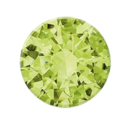 0.02 ct Yellowish Green Round Natural Peridot