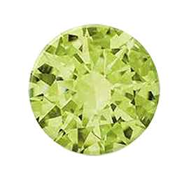 0.02 ct Yellowish Green Round Natural Peridot