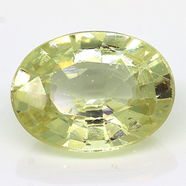 1.53 ct Oval Yellow Sapphire : Light Yellow