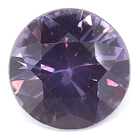 0.54 ct Round Pink Sapphire : Pinkish Purple